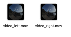 video_left.movとvideo_right.movが並んだFinder